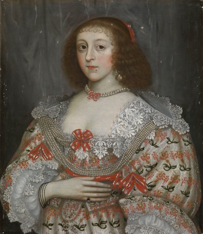 Una joven no identificada de la época de Carlos I, c.1635 (óleo) de English School
