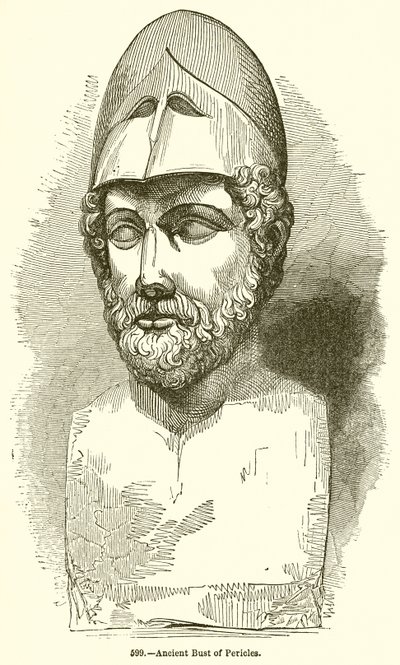 Busto antiguo de Pericles de English School