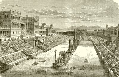 Antiguo anfiteatro restaurado. Carrera de carros de English School