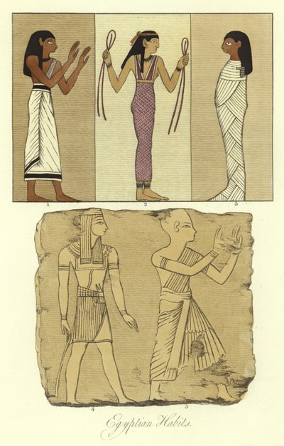 Trajes del antiguo Egipto de English School