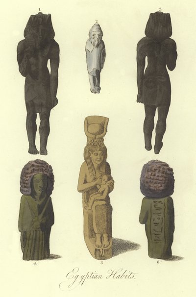 Estatuas o figurillas del antiguo Egipto de English School