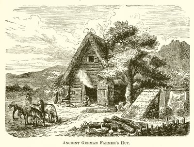Cabaña de agricultores germanos antiguos de English School