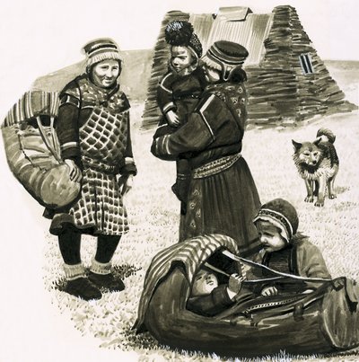 Pueblos antiguos del mundo: Lapones de English School