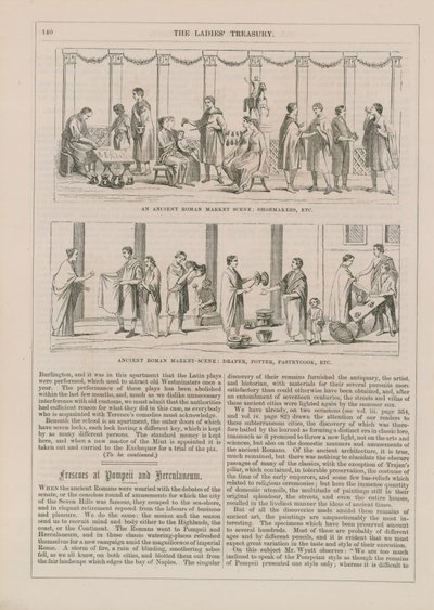 Escenas de mercado romano antiguo de English School