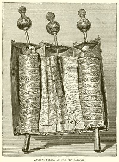 Antiguo rollo del Pentateuco de English School