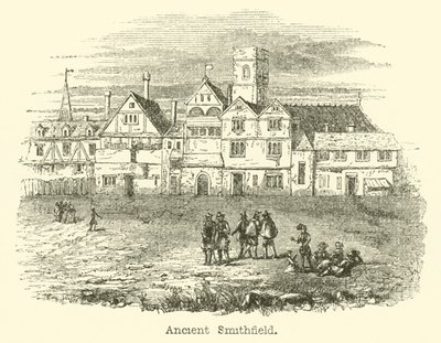 El antiguo Smithfield (grabado) de English School