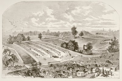 Prisión de Andersonville (litografía) de English School