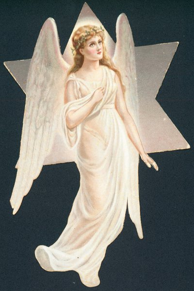 Ángel resplandeciente, Tarjeta de Navidad de English School