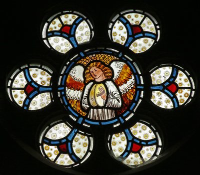 Ángel con platillos de English School