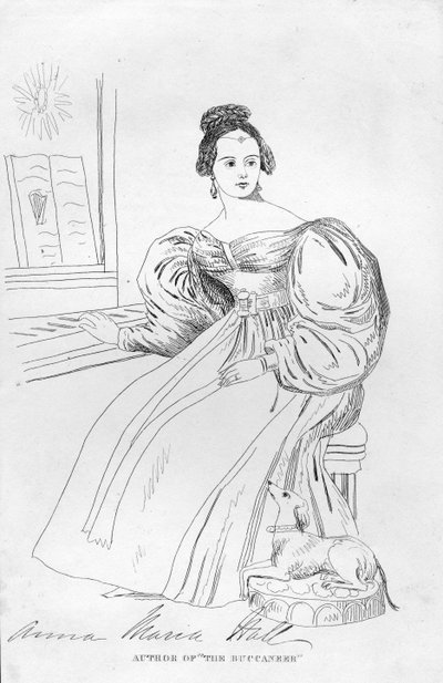Anna Maria Hall (grabado) de English School