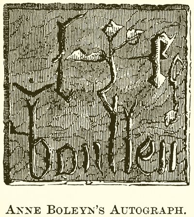 Autógrafo de Ana Bolena de English School