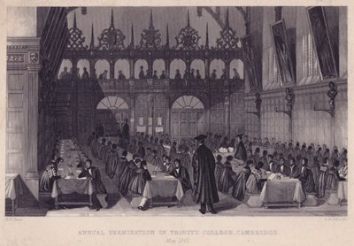 Examen anual en el Trinity College, Cambridge, mayo de 1842 de English School