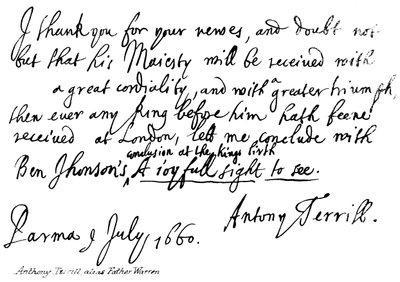 Anthony Terrill, alias Padre Warren de English School