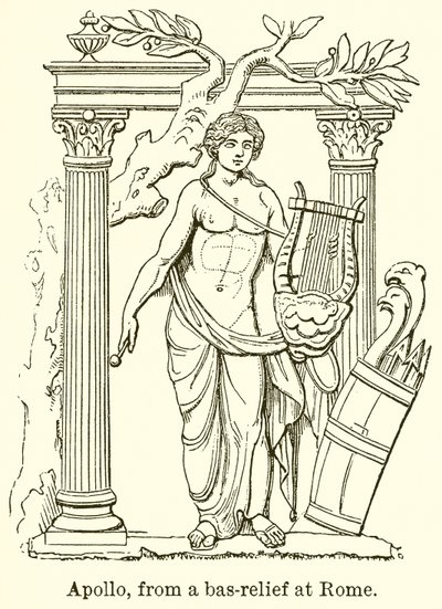 Apolo, de un bajorrelieve en Roma de English School