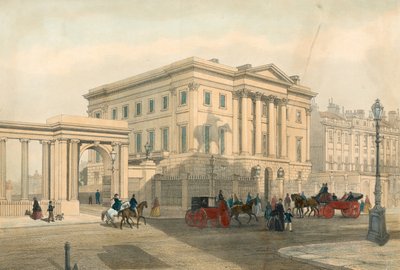 Apsley House y entrada a Hyde Park Corner, Piccadilly, Londres de English School