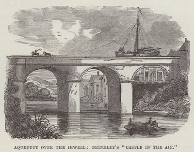 Acueducto sobre el Irwell, el "castillo en el aire" de Brindley (grabado) de English School