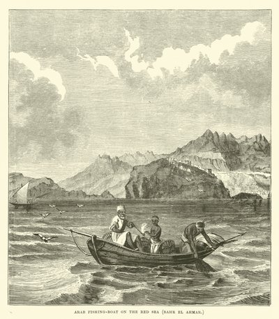 Barco de pesca árabe en el Mar Rojo, Bahr el Ahmar de English School