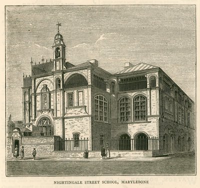 Arquitectura de la Junta Escolar de Londres: Escuela de Nightingale Street, Marylebone, Londres de English School