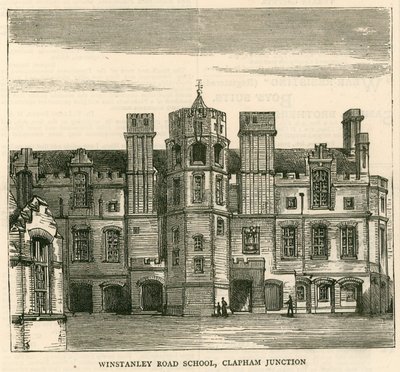 Arquitectura de la Junta Escolar de Londres: Escuela de Winstanley Road, Clapham Junction, Londres de English School