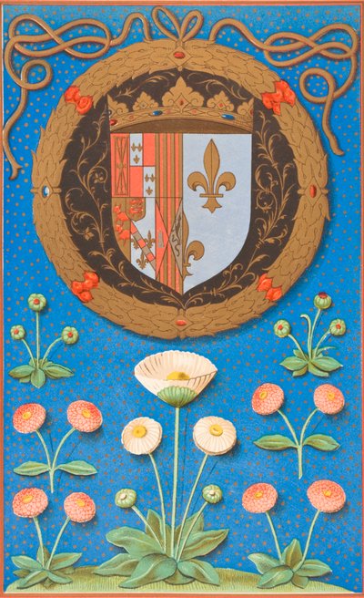 Armas y emblema de Margarita de Navarra, 1878 de English School