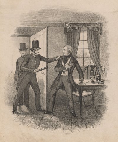 Arresto de Frederick George Manning (grabado) de English School
