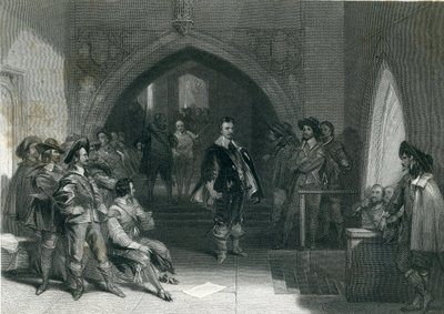 Arresto de Lord Strafford, 1640 de English School