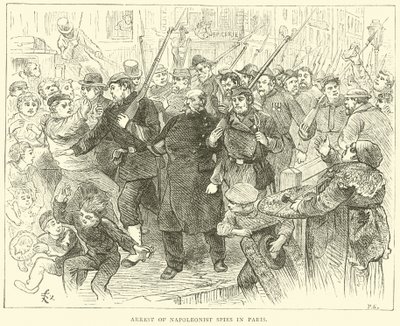 Arresto de espías napoleónicos en París, octubre de 1870 de English School