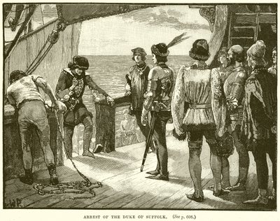 Arresto del Duque de Suffolk de English School
