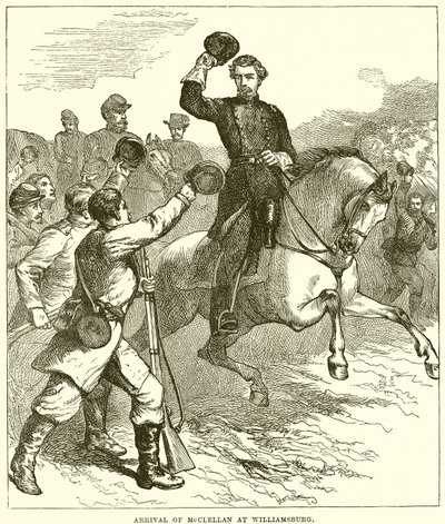 Llegada de McClellan a Williamsburg de English School