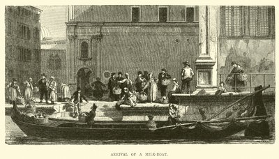 Llegada de un barco de leche de English School