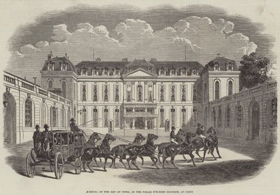 Llegada del Bey de Túnez, al Palais d