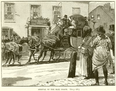 Llegada del coche de correo de English School