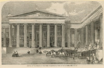 Llegada de los restos de la tumba de Mausolo de English School