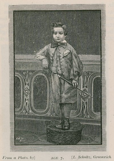 Arthur W. Pinero, a los 7 años de English School