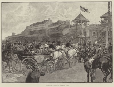 Carreras de Ascot, Llegada del Grupo Real (grabado) de English School