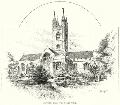 Ashford, desde el noroeste (grabado) de English School
