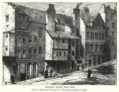 Salas de Asamblea, West Bow (grabado) de English School