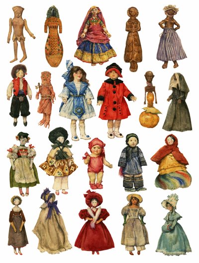 Muñecas variadas de English School