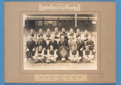 Aston Villa F.C., 1937-38, Campeones de Liga, División 2 de English School