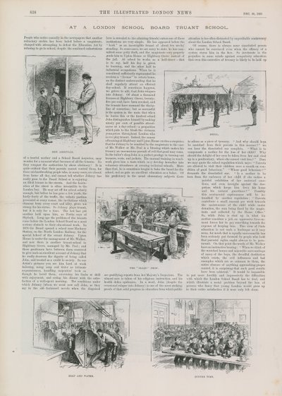 En una Escuela de Infractores de la Junta Escolar de Londres de English School