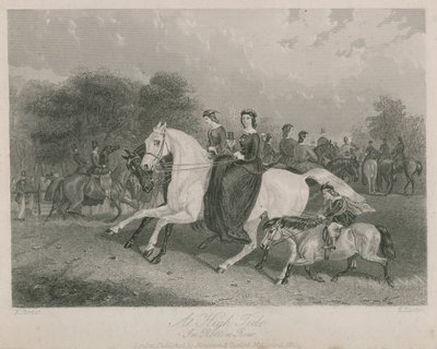 En marea alta en Rotten Row, Hyde Park, Londres de English School