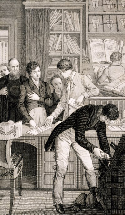 En el Banco, c.1800 de English School