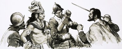 Atahualpa, el dios-rey inca, se reunió con los invasores españoles de manera amistosa de English School