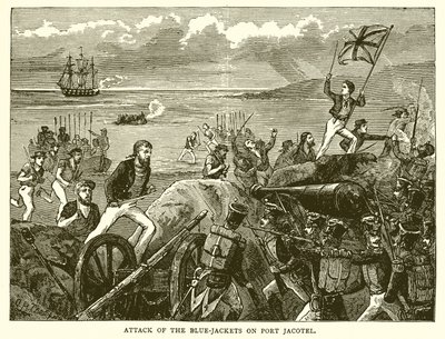 Ataque de los marineros en el puerto de Jacotel de English School