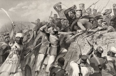 Ataque de los amotinados en la Batería Redan en Luknow, 30 de julio de 1857, de 