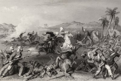 Ataque a los amotinados de Sealcote por la caballería irregular del General Nicholson en 1857, de 