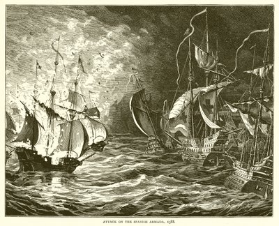 Ataque a la Armada Española, 1588 de English School