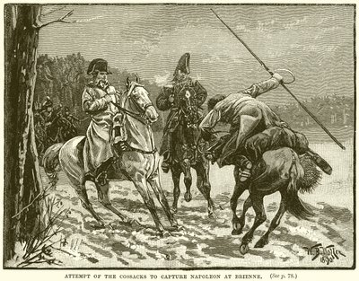 Intento de los cosacos de capturar a Napoleón en Brienne de English School