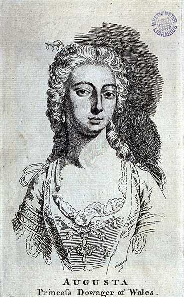 Augusta, Princesa Viuda de Gales, c.1751 de English School