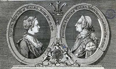 Augusta, Princesa de Gales y Frederick Louis, Príncipe de Gales, memorial de la Revista del Caballero de English School
